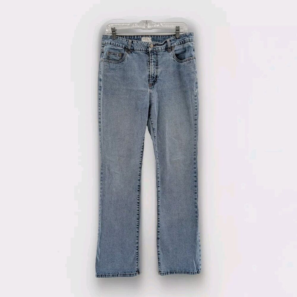 FDJ French Dressing Bootcut Blue Light Wash Stretch High Rise Jeans Size 14